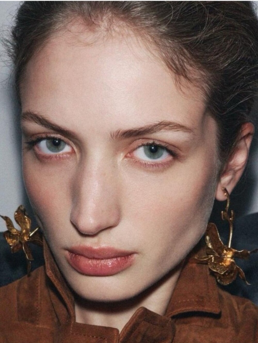 Zara Gold Floral Drop Earrings - Women Jewelry